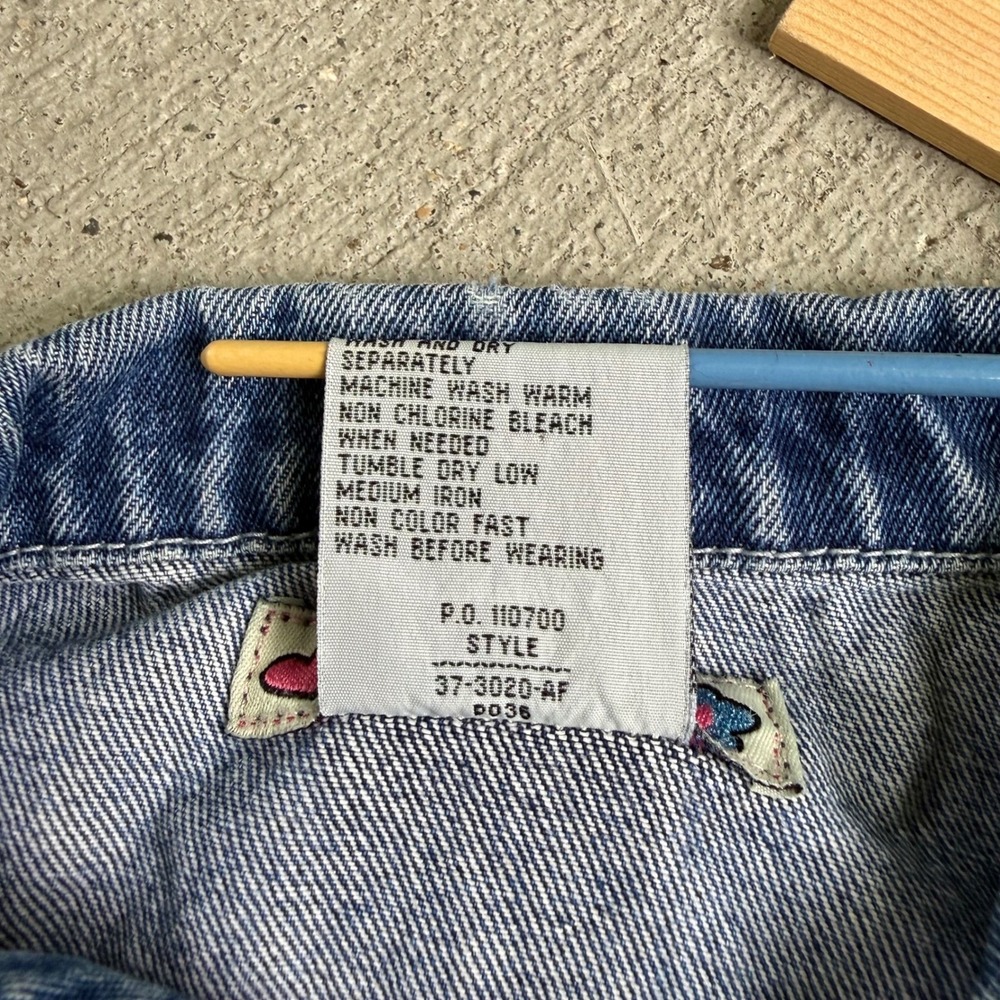 Vintage Gasoline by Ralph Nakash Kids Butterfly Denim Jacket 4T 5T Y2K - Picture 6 of 8